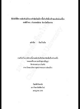 ปัจจัยที่มีความสัมพันธ์กับการตัดสินใจเลือกซื้อสินค้าที่ระลึกของนักท่องเที่ยว กรณีศึกษา : อำเภอแม่สาย จังหวัดเชียงราย / สลักจิต ติยะไพรัช book