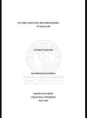 Factors Affecting Household Debts in Thailand book