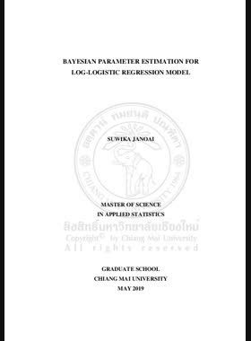 Bayesian Parameter Estimation for Log-Logistic Regression Model book