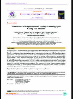 Identification of Streptococcus suis carriage in healthy pigs in Chiang Mai, Thailand book