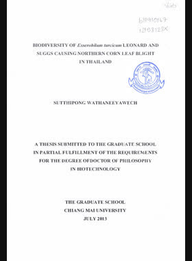 Biodiversity of exserohilum turcicum leonard and suggs causing Northern corn leaf blight in Thailand book