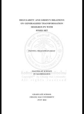 Regularity and Green's Relations on Generalized Transformation Semigroups with Fixed Set book