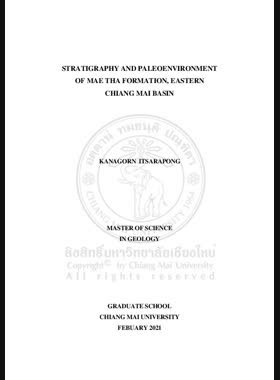 Stratigraphy and paleoenvironment of Mae Tha Formation, Eastern Chiang Mai Basin book