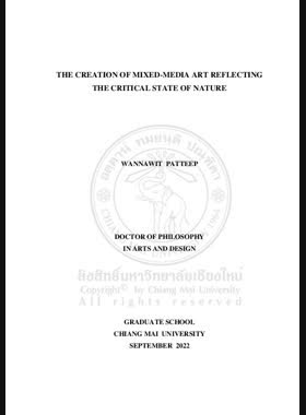 The creation of mixed-media art reflecting the critical state of nature book