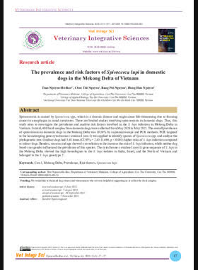 The prevalence and risk factors of Spirocerca lupi in domestic dogs in the Mekong Delta of Vietnam book