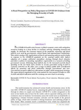 A fiscal perspective of policy responses to COVID-19: Evidences from Emerging Economy India book