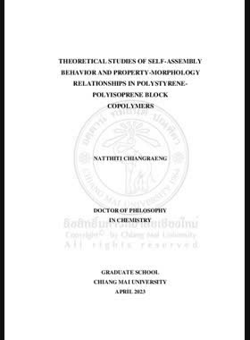 Theoretical studies of self-assembly behavior and property-morphology relationships in polystyrene-polyisoprene block copolymers book