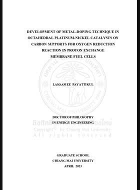 Development of metal-doping technique in octahedral platinum-nickel catalysts on carbon supports for oxygen reduction reaction in proton exchange membrane fuel cells book