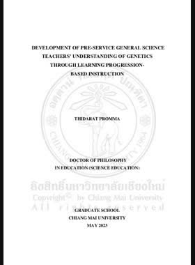 Development of pre-service general science teachers’ understanding of genetics through learning progression-based instruction book