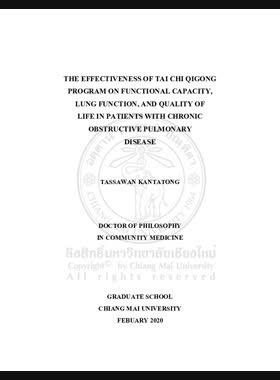 The Effectiveness of Tai Chi Qigong program on functional capacity, lung function, and quality of life in patients with chronic obstructive pulmonary disease book