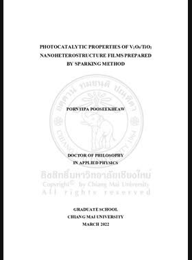 Photocatalytic properties of V2O5/TiO2 Nanoheterostructure films prepared by sparking method book