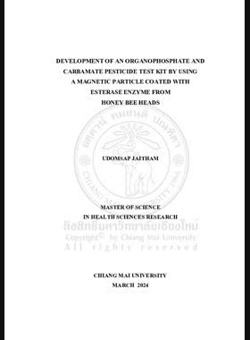Development of an organophosphate and carbamate pesticide test kit by using a magnetic particle coated with Esterase enzyme from honey bee heads book