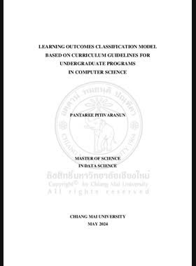 Learning outcomes classification model based on curriculum guidelines for undergraduate programs in computer science book