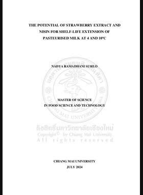 The potential of strawberry extract and nisin for shelf-life extension of pasteurised milk at 4 and 10°C book