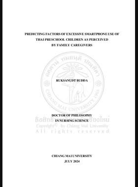 Predicting factors of excessive smartphone use of Thai preschool children as perceived by family caregivers book
