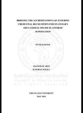 Bridging the accreditation gap: ensuring credential recognition for Myanmar's educational online platforms in post-coup book