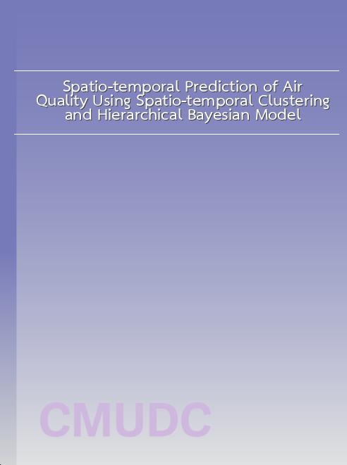 Spatio-temporal Prediction of Air Quality Using Spatio-temporal Clustering and Hierarchical Bayesian Model book