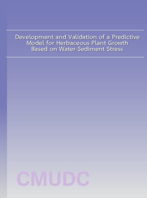 Development and Validation of a Predictive Model for Herbaceous Plant Growth Based on Water-Sediment Stress book