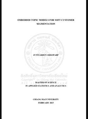 Embedded topic models for soft customer segmentation book