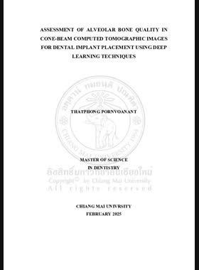 Assessment of alveolar bone quality in cone-beam computed tomographic images for dental implant placement using deep learning techniques book