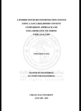 Hybrid movie recommendation system using a log likelihood content comparison approach and collaborative filtering user analysis book