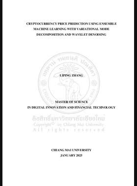 Cryptocurrency price prediction using ensemble machine learning with variational mode decomposition and wavelet denoising book