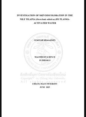 Investigation of skin discoloration in the Nile Tilapia (Oreochromis Niloticus) by plasma-activated water book