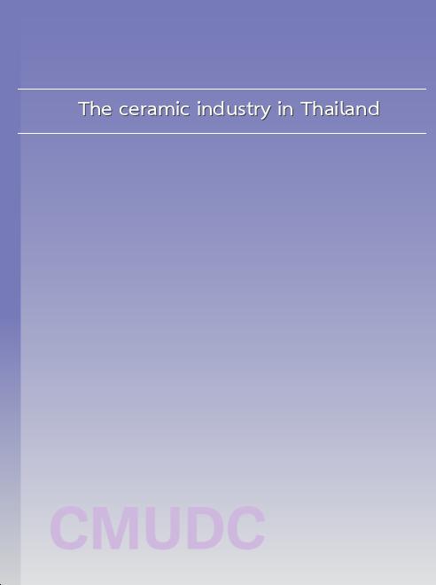 The ceramic industry in Thailand book