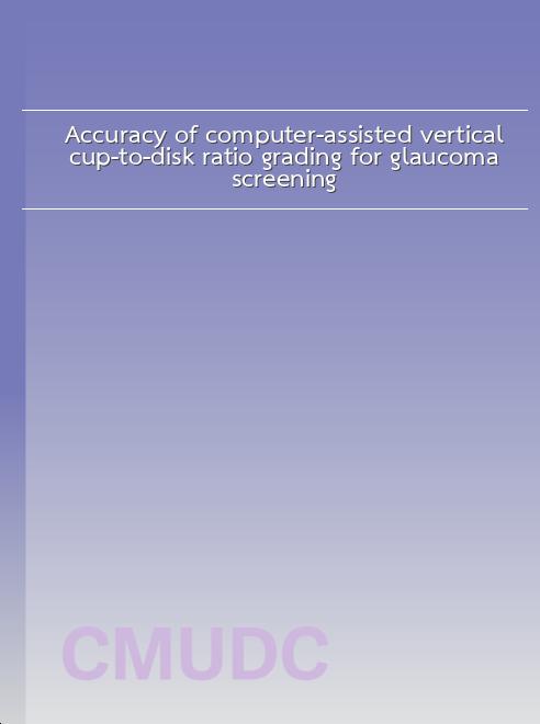 Accuracy of computer-assisted vertical cup-to-disk ratio grading for glaucoma screening book