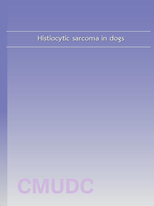 Histiocytic sarcoma in dogs book