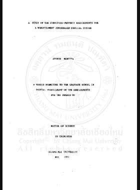 A Study of the structure-property requirmmments for a monofilament absorbable surgical suture / Apinon Nuntiya. book