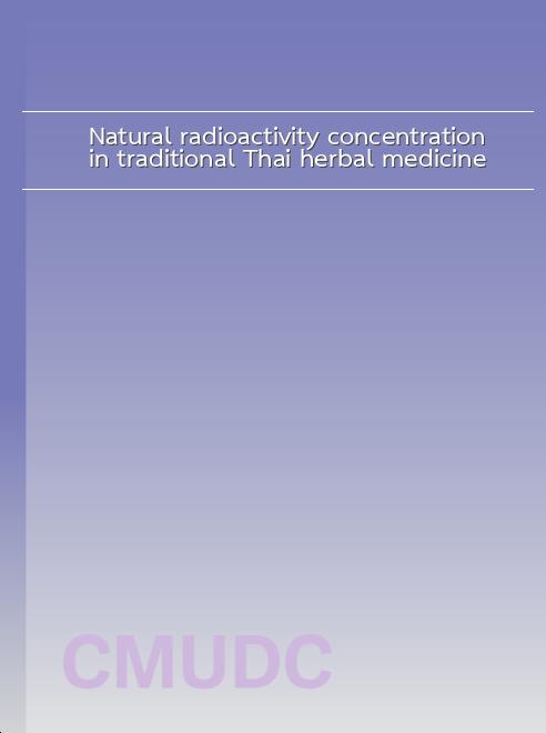 Natural radioactivity concentration in traditional Thai herbal medicine book